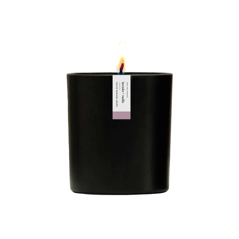 Lavender + Vanilla Beeswax Candle | 8.75 oz - Image 3